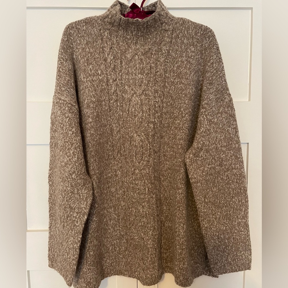 J Jill Mock Turtleneck Tunic Sweater